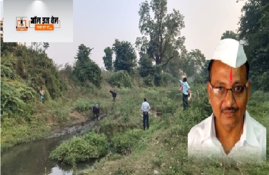 मध्य प्रदेश उच्च न्यायालय के अहम निर्देश के बाद पांडारोल नाले का सीमांकन करने पहुंची राजस्व और नगर निगम की टीम