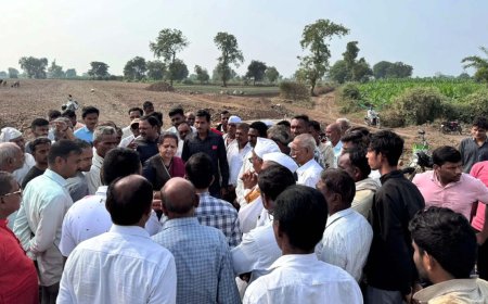 ईच्छापुर में अंडरब्रिज निर्माण हेतु किसानों-ग्रामीणों के साथ अर्चना चिटनिस ने किया निरीक्षण, 3 करोड़ की लागत से बनेगा अंडर ब्रिज