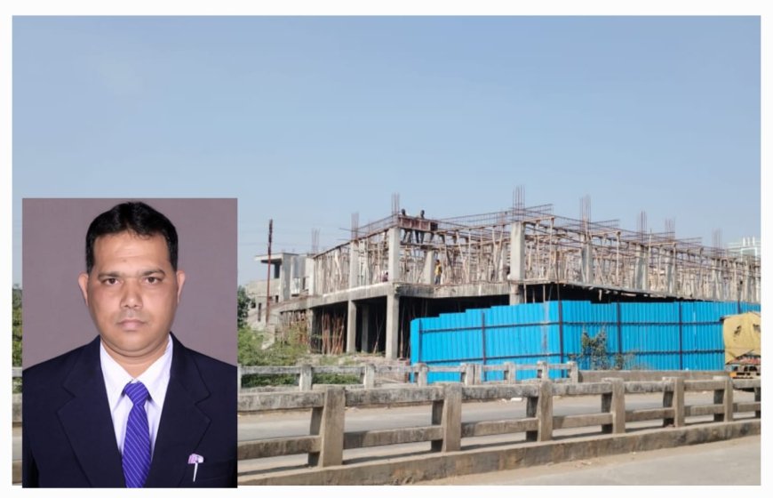 अवैध शॉपिंग मॉल की शिकायत के बाद भी आज दिन तक नहीं हुई कोई कार्रवाई,नगर एवं ग्राम निवेश द्वारा प्रस्तावित बस स्टैंड की भूमि पर बन रहा अवैध मॉल।