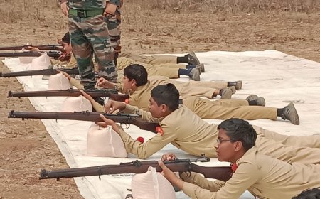 नेहरू मॉन्टेसरी स्कूल का "फायरिंग में उत्कृष्ट प्रर्दशन"